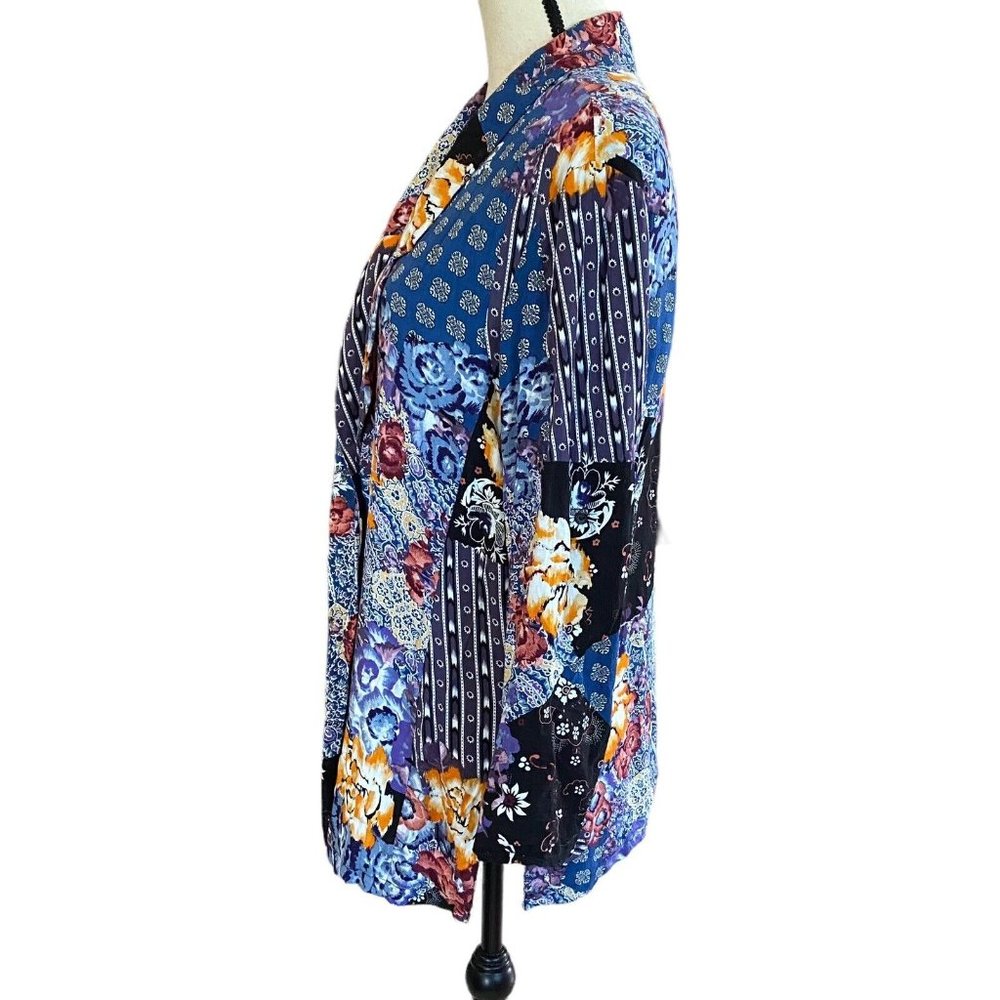Jaase Women’s Multicolor Boho Patchwork Rayon Jac… - image 6